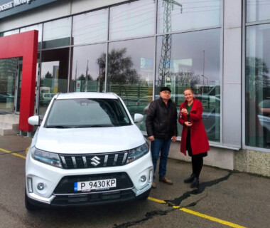 07.12.2021 Честито на г-н Вълков за новото си Suzuki Vitara от Автосвят. Желаем много безаварийни километри.
