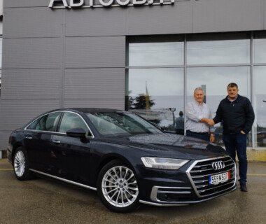 11.11.2023г. Честито на г-н Боян Цвятков за новото си Audi A8 от Автосвят. Желаем много безаварийни километри.