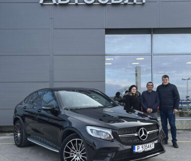 16.12.2023г. Честито на фирма БУЛКРИС 83 ООД за новият им Mercedes-Benz GLC 250 4MATIC AMG Line Coupé от Автосвят. Желаем много безаварийни километри.
