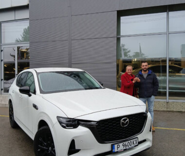14.11.2024г. Честито на г-н Иван Иванов за новата му Mazda CX60 от Автосвят. Желаем много безаварийни километри.