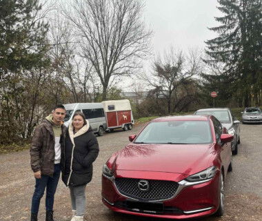 15.11.2024г. Честито на г-н Изет Ферит и дамата на сърцето му за новата им Mazda 6 от Автосвят. Доставен до КАТ Разград. Желаем много безаварийни километри.