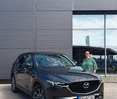 26.08.2026г. Честито на г-жа Славова за новата й Mazda CX5 закупена от Автосвят. Желаем много безаварийни километри.
