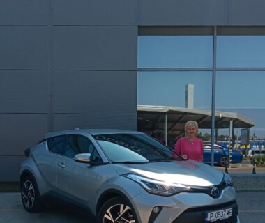 24.08.2026г. Честито на г-жа Г. Кадънкова за новата й Toyota CH-R 2,0 Hybrid закупена от Автосвят. Желаем много безаварийни километри.
